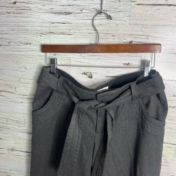 Anthropologie elevenses 10 Cropped Wide-Leg Pants with Tie Belt - Picture 3 of 7